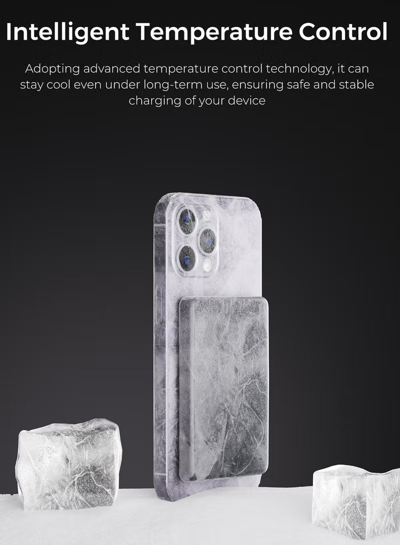 10000mAh Magnetic Wireless Power Bank, Portable Wireless Charger with 20W Fast Charging Stand