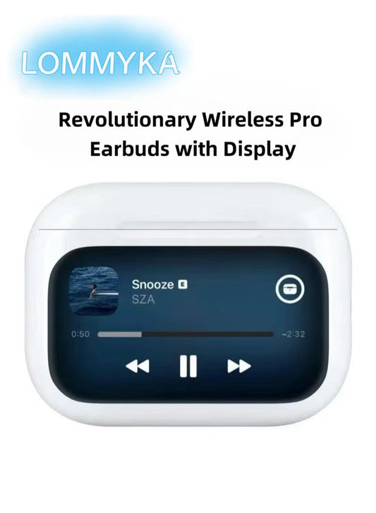 Inspired by the Pros – Wireless Touchscreen Earbuds with True ANC, Stunning Sound & Seamless Apple/Android Compatibility