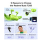 Buds T200 Premium ANC Earbuds. Hi-Res Audio, Dual Connect, IP55, 3D Audio, 30H Battery. Your Sound, Uninterrupted. blue