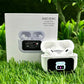 White Airpods With Display- Seamless Connectivity & Long Battery Life