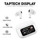 White Airpods With Display- Seamless Connectivity & Long Battery Life