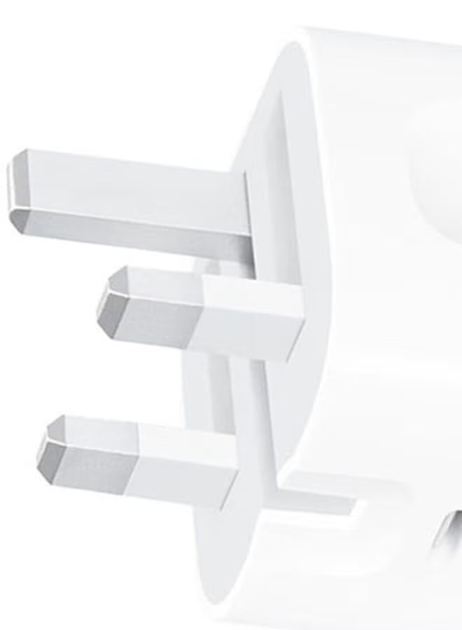 20W USB-C 3-Pin Power Adapter / Original iPhone Charger - White