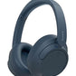 WH-CH720 Noise Cancelling Wireless Headphones Bluetooth Over The Ear With Mic For Phone Call Blue