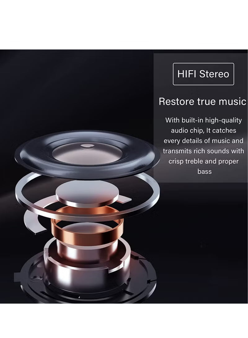 Wireless Earbuds, Air Pods Pro [MFi Certified] Bluetooth Earbuds Stereo Earphone, Bluetooth 5.3 in-Ear Earbuds with Charging Case IPX7 Waterproof Bluetooth Headphone 30H Playtime, for iPhone/Android