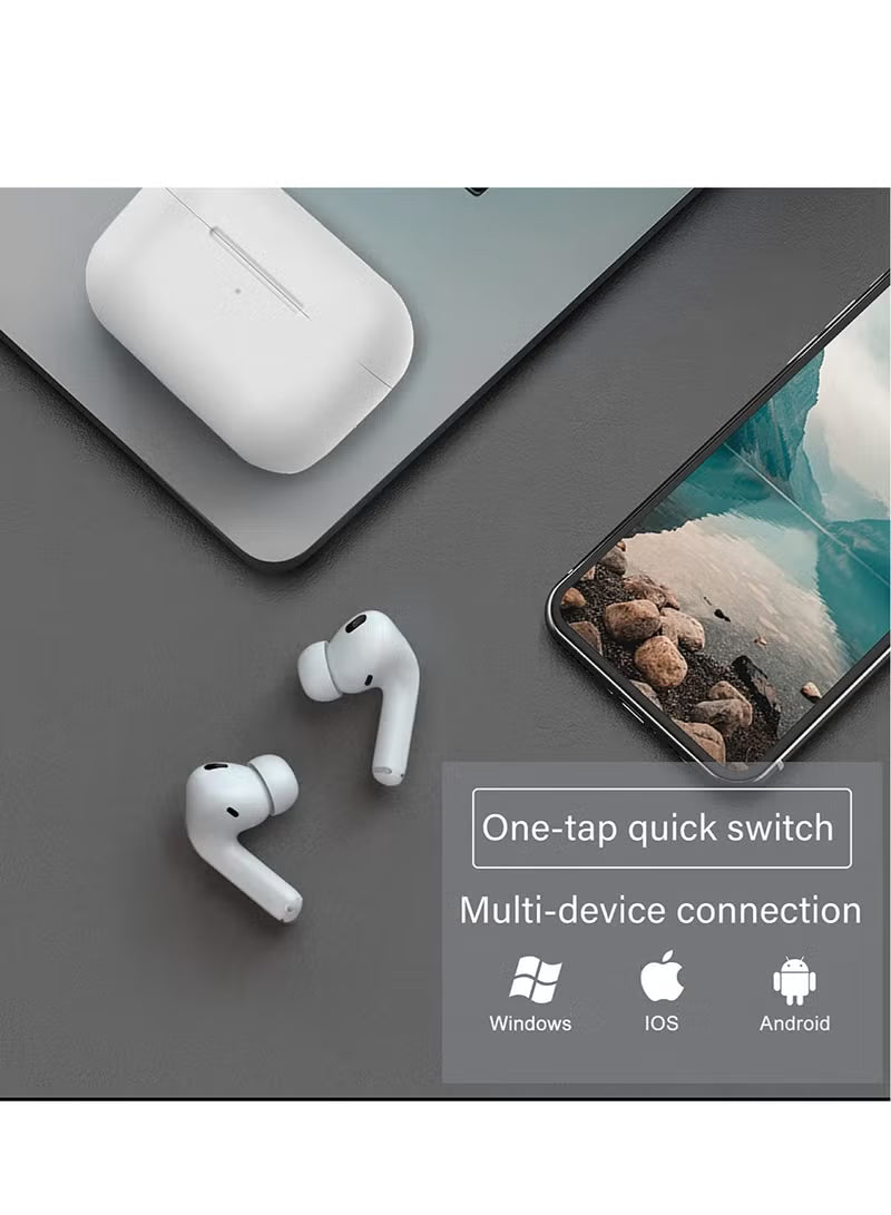 Wireless Earbuds, Air Pods Pro [MFi Certified] Bluetooth Earbuds Stereo Earphone, Bluetooth 5.3 in-Ear Earbuds with Charging Case IPX7 Waterproof Bluetooth Headphone 30H Playtime, for iPhone/Android