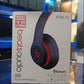 Sleek Black Bluetooth Headphones with Long Battery Life